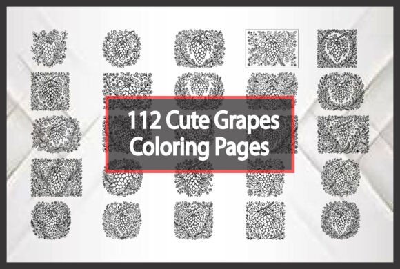 112 Cute Grapes Coloring Pages: A Creative Resource for Artists and Designers