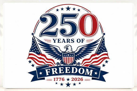 250 Years Freedom Eagle PNG