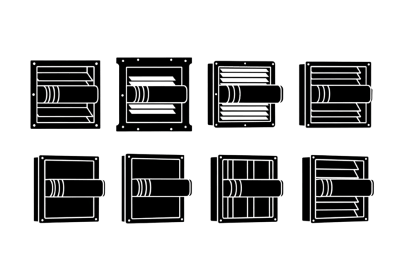 Bring Your Ideas to Life with Ventilation Grille SVG Icons Set