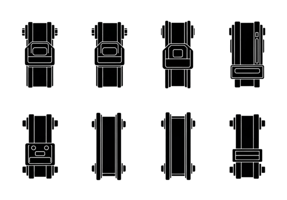 Buckle Clasp Icon Set Vector Graphics: A Versatile Tool for Creative Projects
