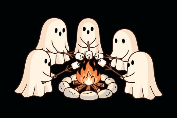 Cute Ghost Friends Halloween SVG: A Versatile Design for Creative Projects