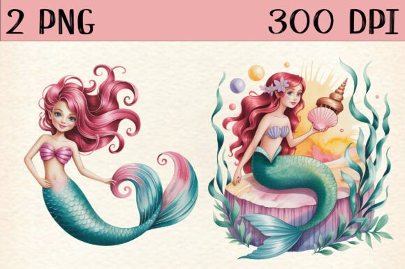 Cute Mermaid PNG Clipart