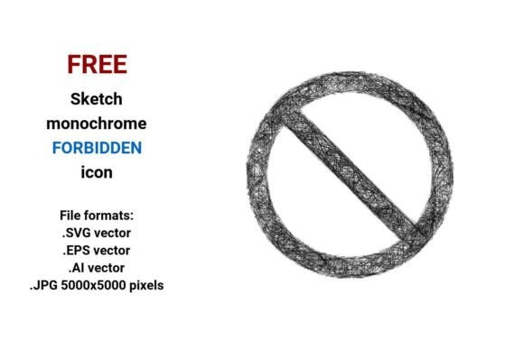 FREE Sketch Forbidden Icon: A Versatile Tool for Designers and Developers