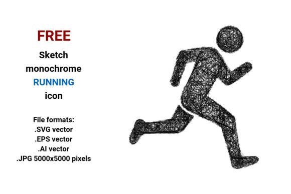FREE Sketch Running Icon and Vector Files for Designers