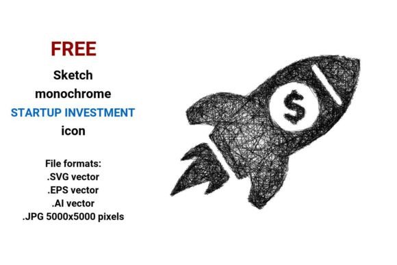 FREE Sketch Startup Investment Icon: A Versatile Design Resource for Modern Interfaces