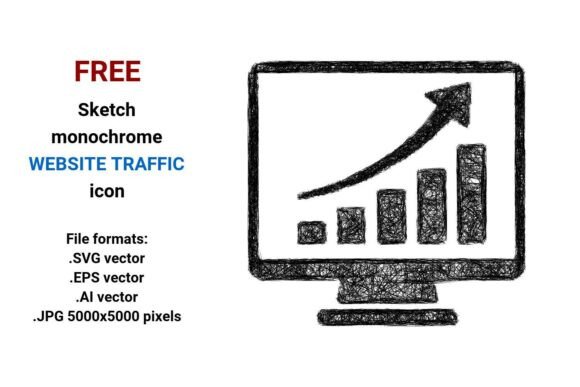 FREE Sketch Website Traffic Icon: A Versatile Tool for Designers and Developers