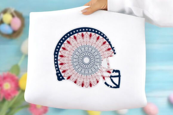 Patriotic Football Helmet Free PNG