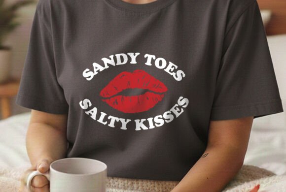Sandy Toes Salty Kisses Summer Tee: A Must-Have for Beach Lovers and Boating Enthusiasts