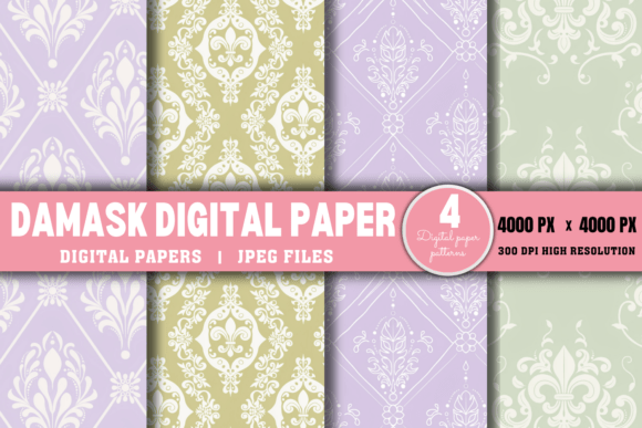Timeless Elegance in Digital Design: Damask Pattern