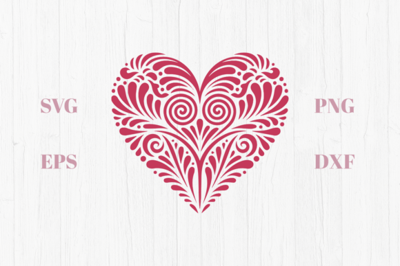 Tribal Geometric Heart SVG